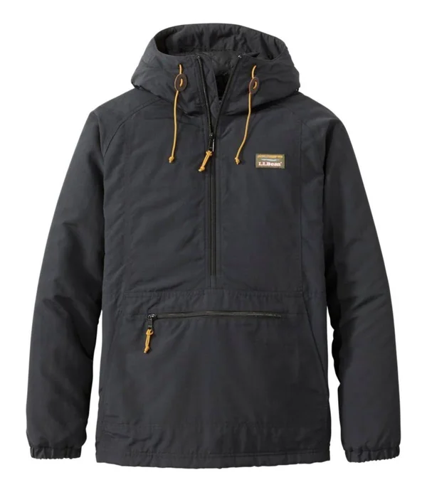 Men's Tall Mountain Classic Insulated Anorak Black Large - L.L.Bean