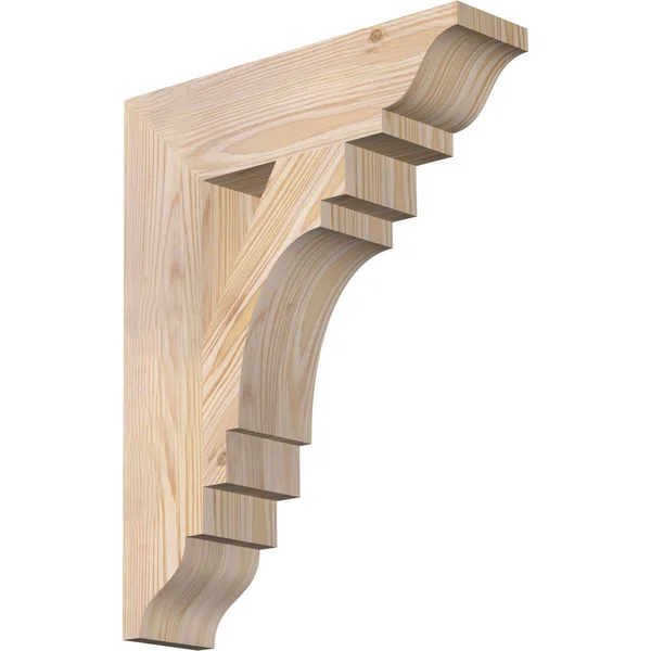 3 1/2x22W x 14x22D x 18x22H Merced Traditional Smooth BRACKET, Douglas Fir