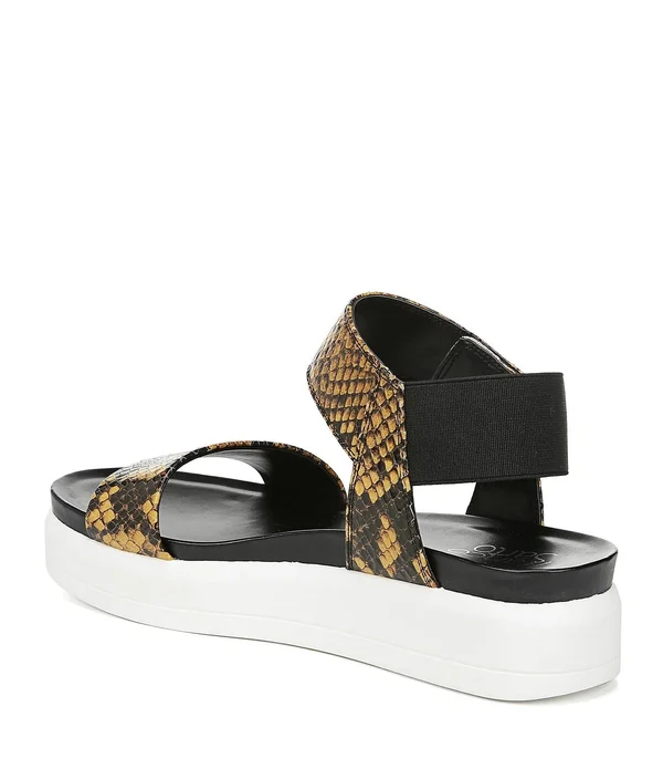 Franco Sarto Women's Kana Platform Sandal - Yellow Leather