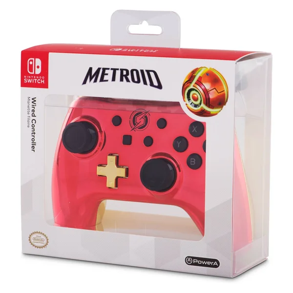 Powera Wired Controller for Nintendo Switch - Chrome Samus Metroid