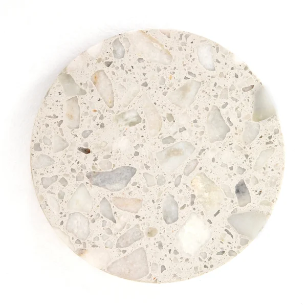 Four Hands Raisa Terrazzo Accent Table, Antique Pewter