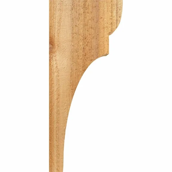6x22W x 6x22D x 14x22H Yorktown Rough Sawn Corbel, Western Red Cedar