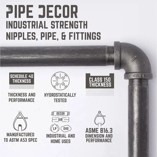2 -Tier Wall Mounted Shelf by Pipe Decor