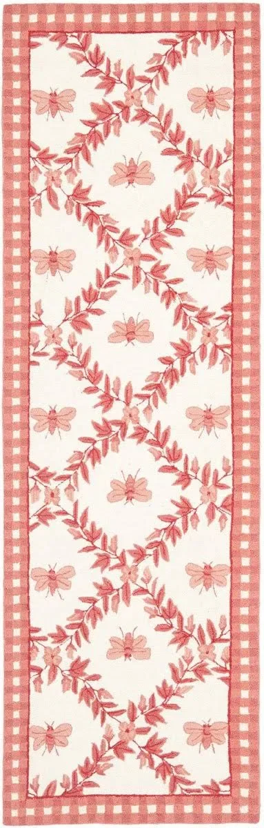 Safavieh Chelsea HK55C 8&9x22 x 11&9x22 Ivory - Rose Area Rug