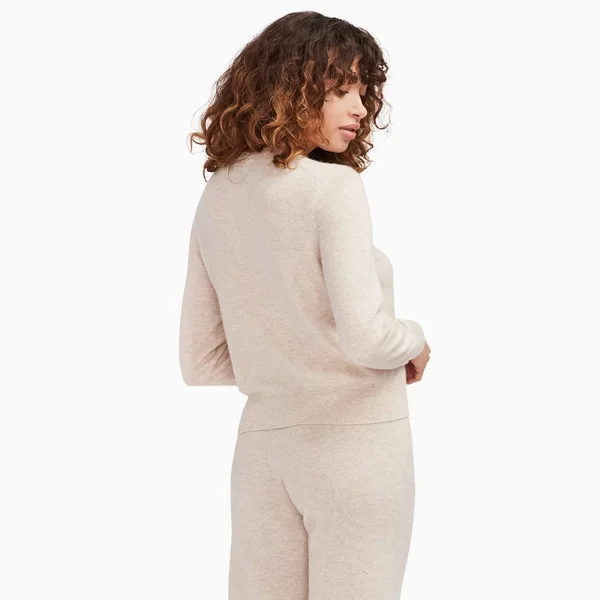 The Essential Cashmere Sweater Womens White - XXL by NAADAM
