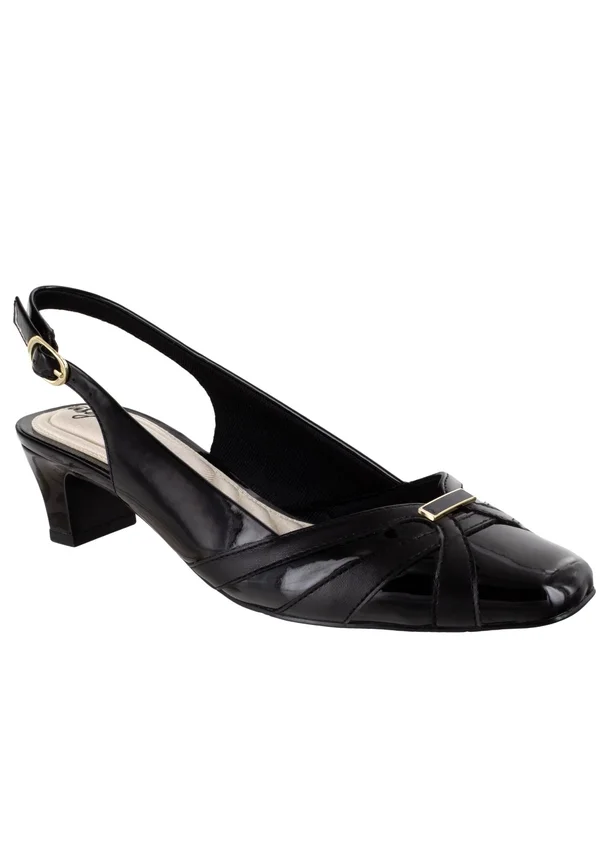 Easy Street Pilar Women's Slingback Pumps, Size: 7, Black