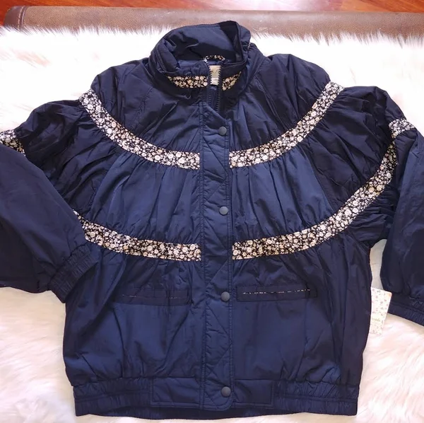 Free People Women's on My Mind Bomber Jacket - Navy - M