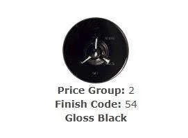 Brasstech 403-1/54 Angle Valve, 1/2x22 Compression Gloss Black