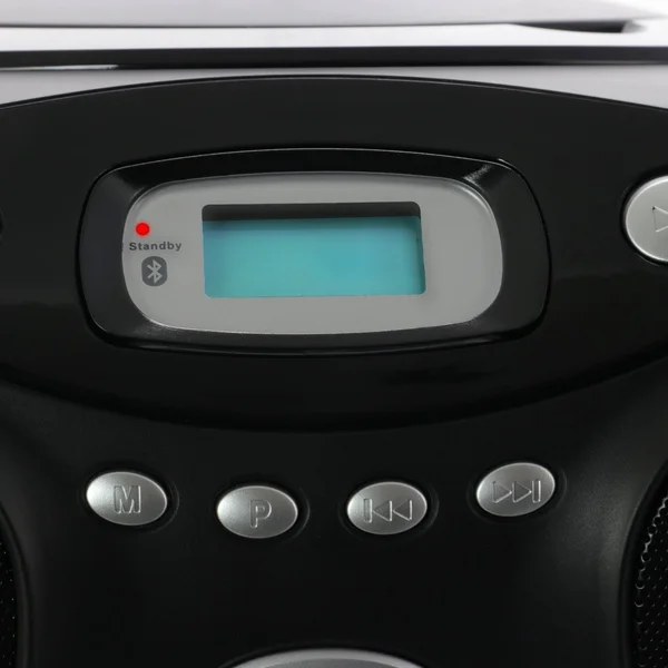 Axess Portable Thunder Blast CD Bluetooth Boombox Black - 14.50 x 10.00 x 6.00