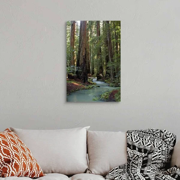 Redwood Forest III - Large Solid-Faced Canvas Wall Art Print, Great Big Canvas