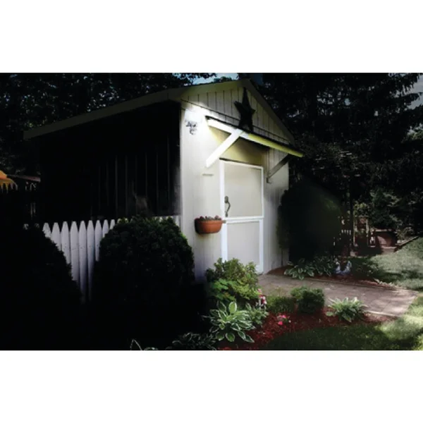 Maxsa Innovations 44640 Silver Motion-Activated Solar LED Security Floodlight