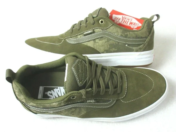 Vans Platoon Kyle Walker Pro Skate Shoes - Military - White