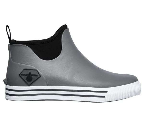 Skechers Men's Work Moltke WP Pull on Boot, Gray