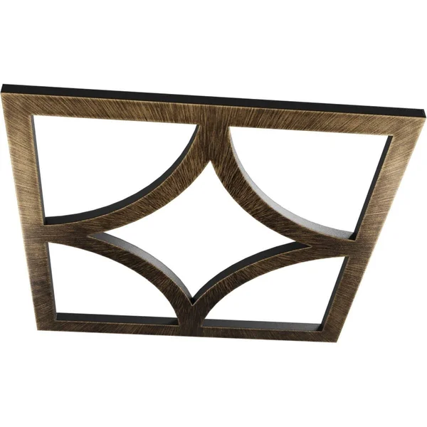 Ekena Millwork CMPP30X30STAPW 30x22OD x 19 1/4x22ID x 1x22P Statesman Architectural Grade PVC Pierced Ceiling Medallion, Antique