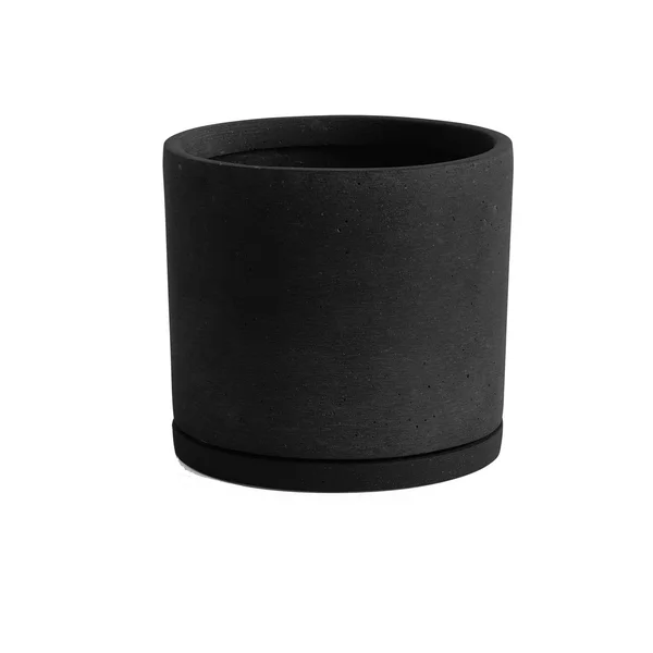 Hay Plant Pot with Saucer - Black, XXL