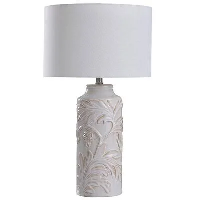 Hueytown 25x22 Table Lamp Highland Dunes Base Color: Mirfield Beige - Shade Color: White