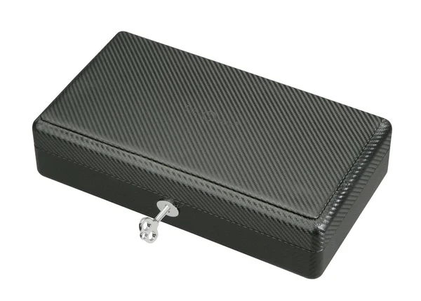 Diplomat Twelve Watch Case Black Carbon Fiber Pattern, 14 x 8 x 4 Inches