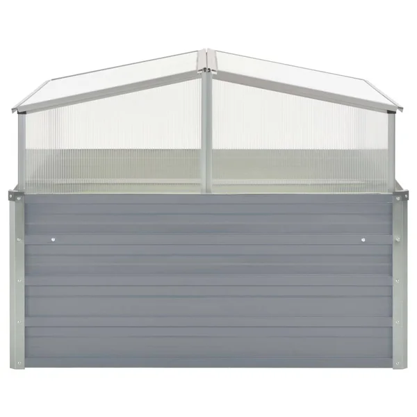 vidaXL Greenhouse Anthracite 39.4x22x39.4x22x30.3x22 Galvanized Steel