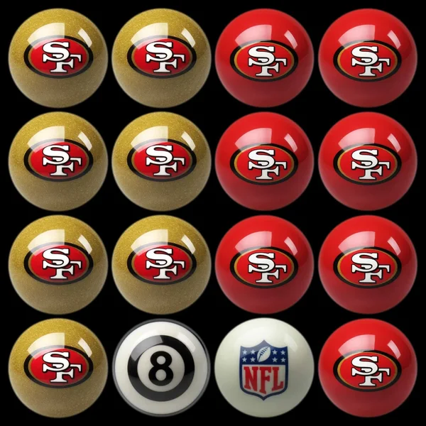 San Francisco 49ers Home & Away Billiard Ball Set