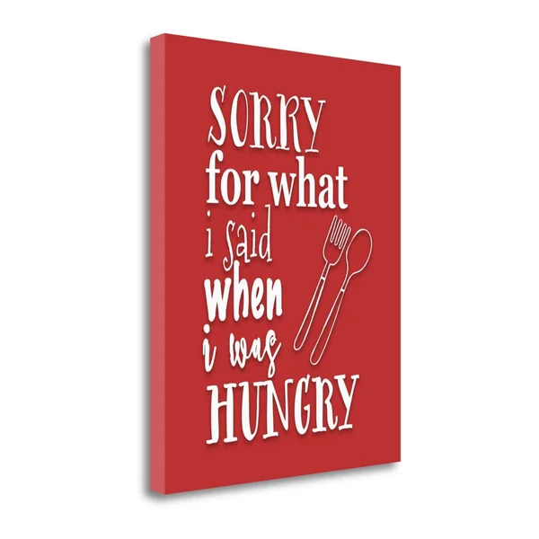 Tangletown Fine Art 'When I Was Hungry' by Tara Moss Textual Art on Wrapped Canvas
