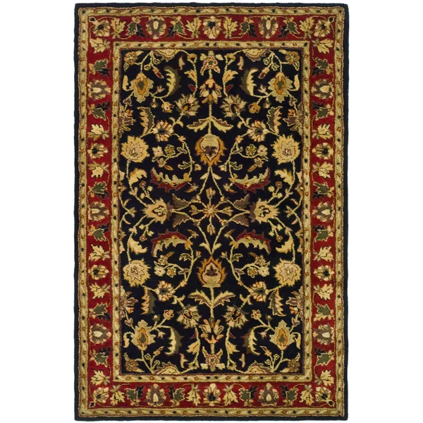 Safavieh Heritage HG953A Area Rug - Black/Red - Size: 4& x 6&