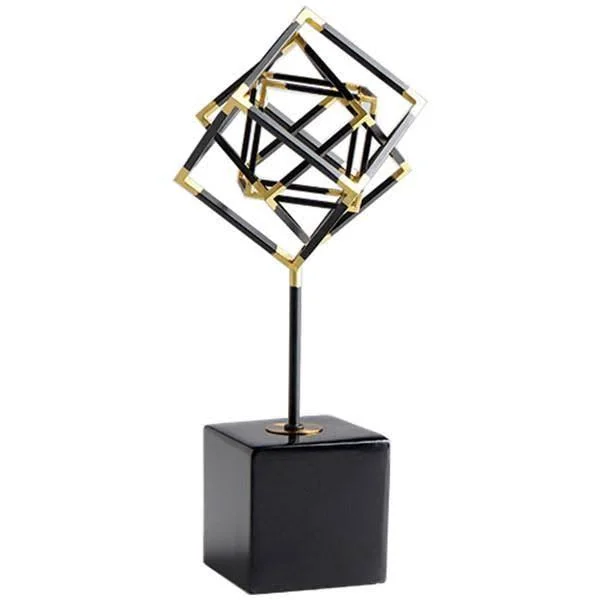 All The Right Angles Sculpture - Medium, Cyan Design 09096