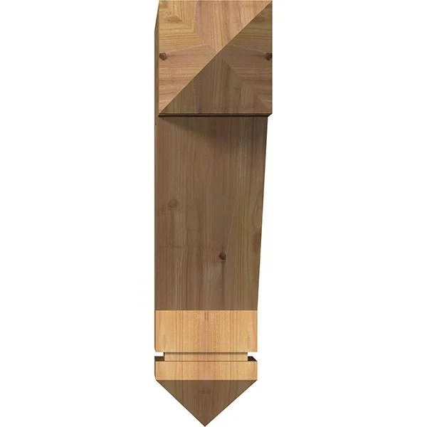 Ekena Millwork BKT06X22X22TRA03SWR 5 1/2x22W x 22x22D x 22x22H Traditional Arts & Crafts Smooth BRACKET, Western Red Cedar