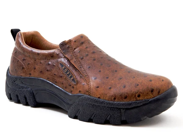 Roper Mens Ostrich Performance Slip on 9 Tan