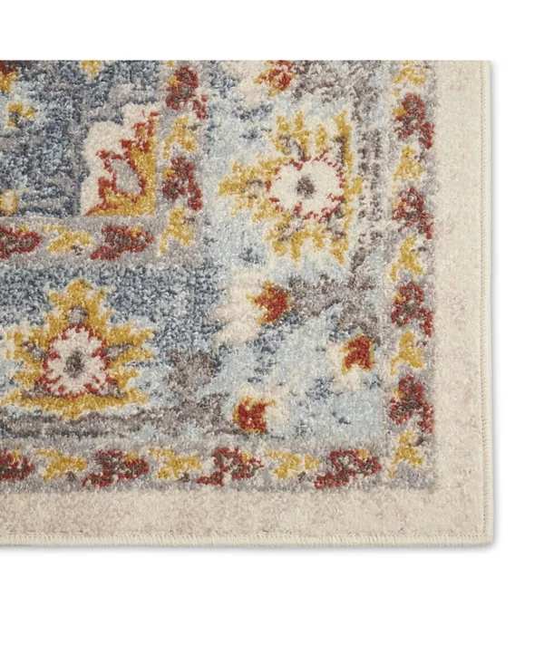 Home Dynamix Venice Loreta Area Rug (7&10x22x10&2x22 - Ivory/Blue)