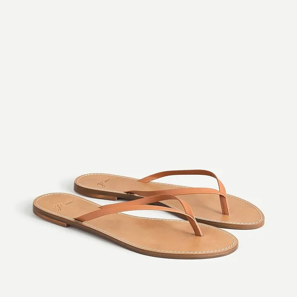 J.Crew Womens Capri Sandals in Leather (Size 9 Medium)