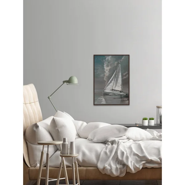Marmont Hill MH-JULCRT-1430-DWFF-45 45 inch x 30 inch Ready for Anything Frame Gray