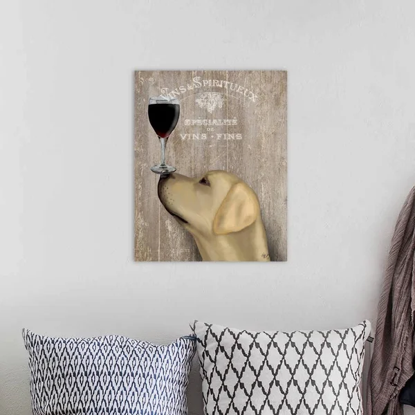 Dog AU VIN Yellow Labrador - Canvas Wall Art, 16x20, Great Big Canvas