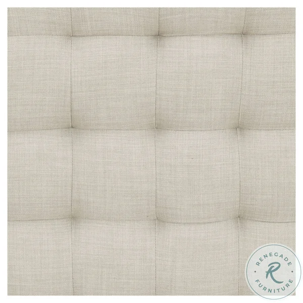 HomeFare Biscuit Tufted Entryway Bench in Mist Gray