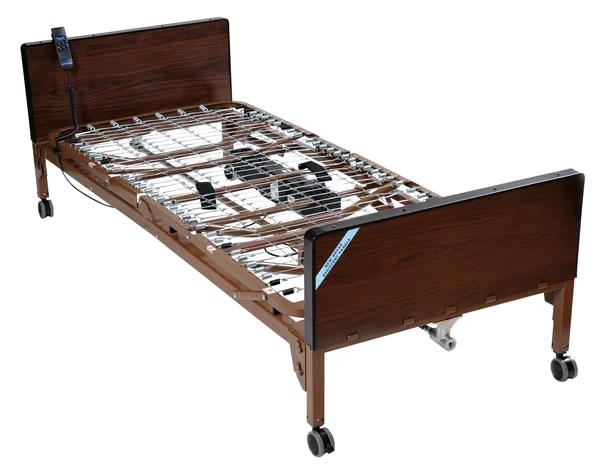 Drive Medical Delta Ultra Light Full Electric Bed with Full Rails and Foam Mattress