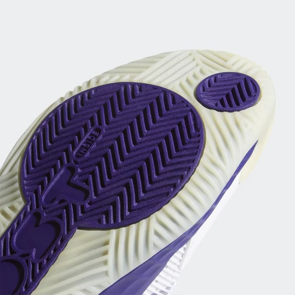 Adidas Pro Boost Low Shoes - Unisex - Cloud White, Team Colleg Purple, Chalk White - M 19, W 20