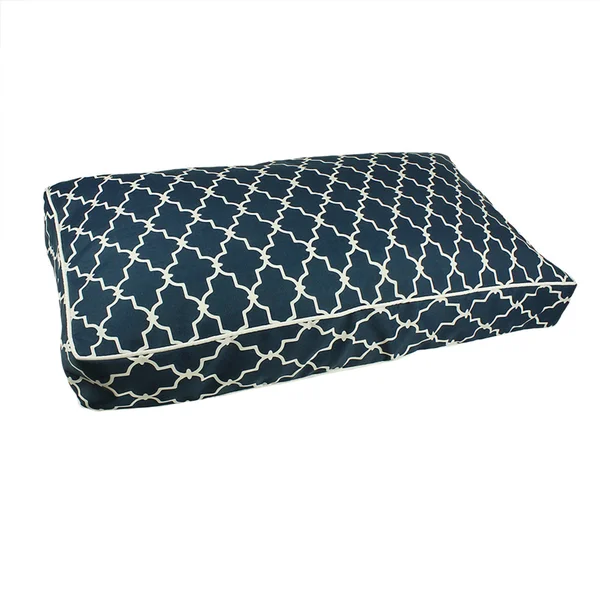 Snoozer Garden Gate Navy Rectangular Pet Bed - Large