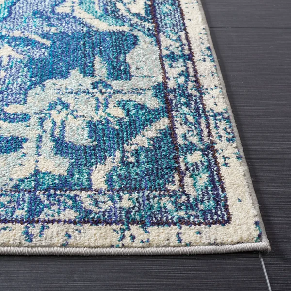 5&3x22 x 7&6x22 Rectangular Area Rug, Teal, Safavieh