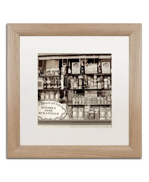 Trademark Art Brussola Esse Buranello' Matted Framed Art