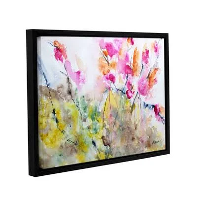ArtWall Summer Pink by Karin Johannesson Framed Painting Print on Wrapped Canvas Size: 8x22 H 10x22 W