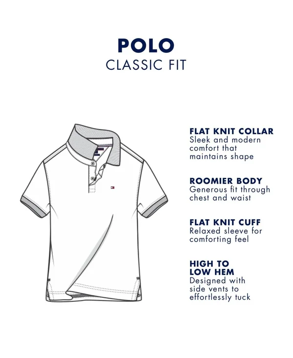 Tommy Hilfiger Men's Big & Tall Short Sleeve Polo in Classic Fit