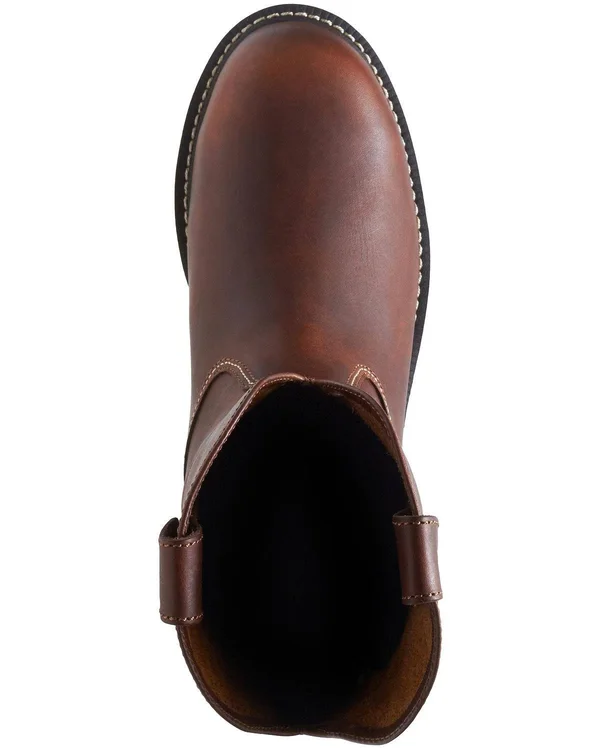 Men's Wolverine I-90 Durashocks Wedge Wellington Comp Toe Boot - Size: 7, Brown