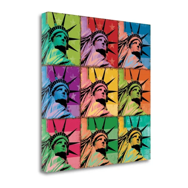 35x22 x 35x22 Pop Liberty by Ben Richard Fine Art Giclee Print