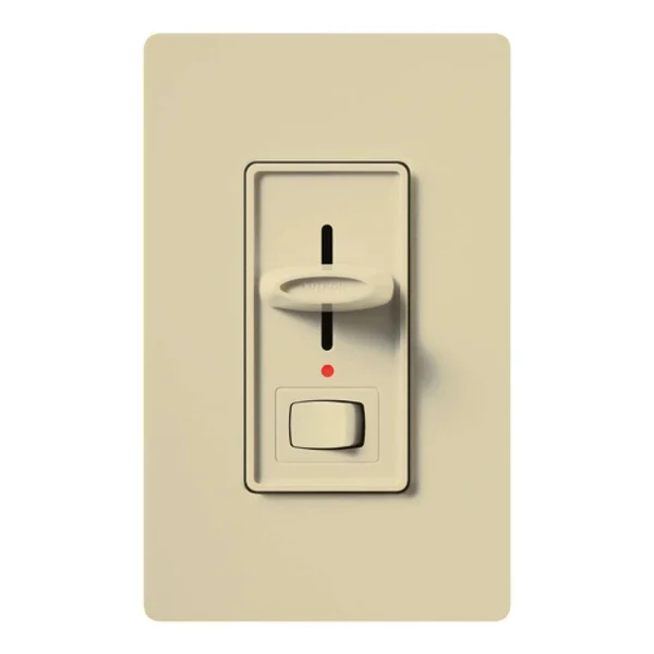 Lutron S-10PNL-IV Skylark 1000W Single-Pole Dimmer with Locator Light - Ivory