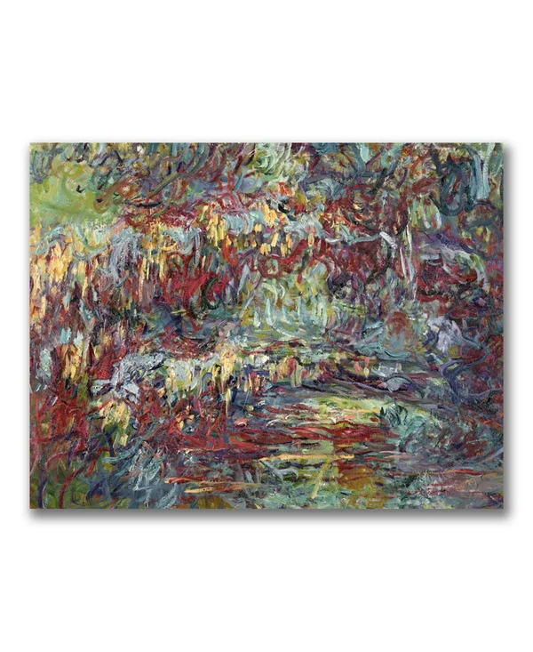 The Japanese Bridge Giverny by Claude Monet, 24x32-Inch Canvas Wall Art