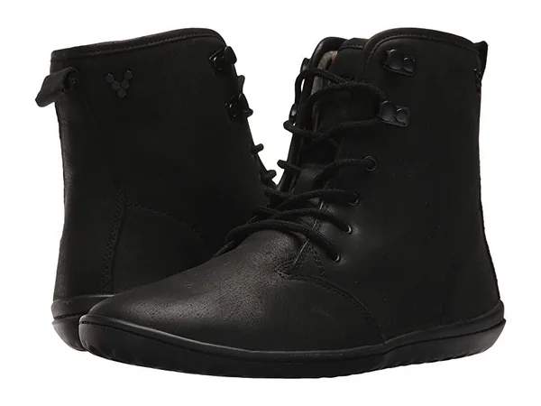 Vivobarefoot Gobi Hi-Top Leather Women's Shoes Black : 35 (US Women's 5) B - Medium