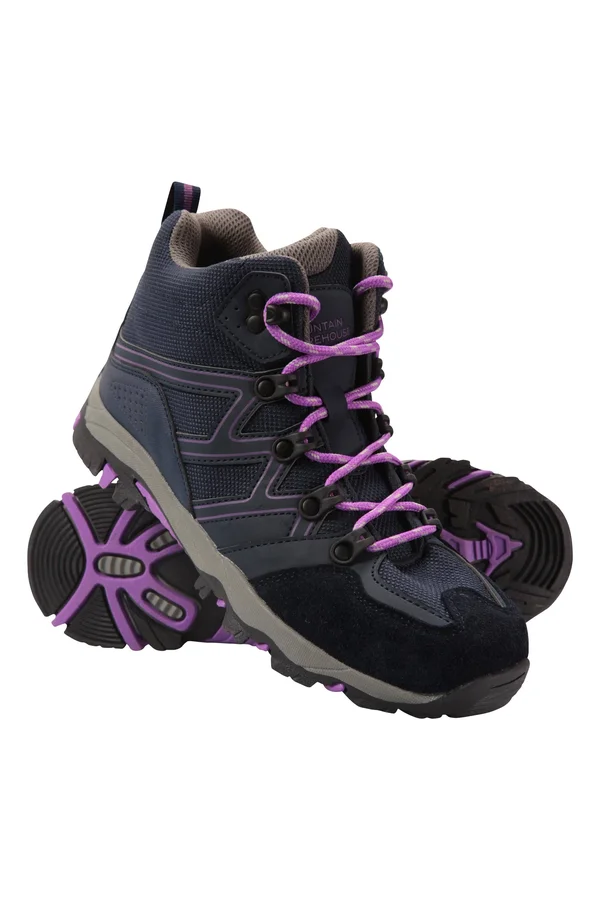 Mountain Warehouse Oscar Kids Hiking Boots - Purple, Size 3