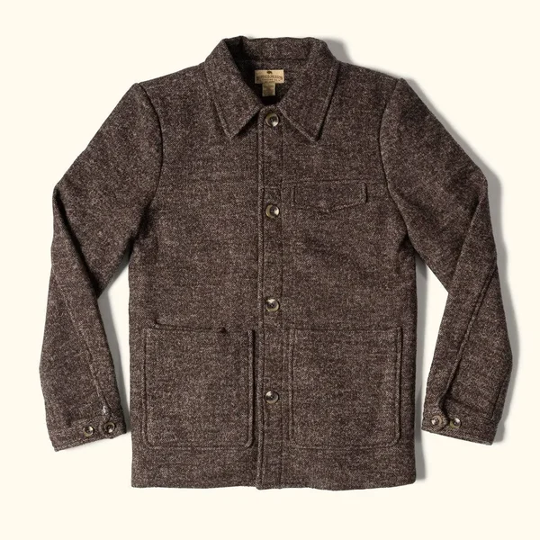 Wesley Wool Jacket, Brown - XXL