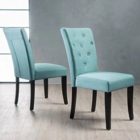 Noble House Layla Blue Fabric Dining Chair