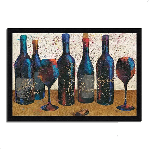 Tangletown Fine Art 40x22 x 59x22 Wine Splash Light I by Wellington Studio Framed Painting Print