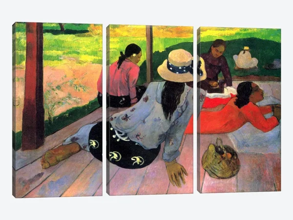 Paul Gauguin Canvas Art Prints - The Siesta ( Seasons > Summer art)